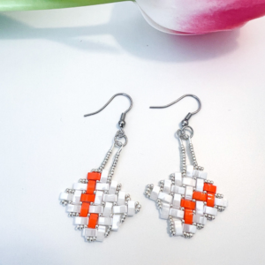 Boucles d'oreille Othilie blanches