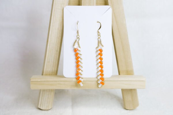 Boucles baguettes oranges