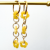Boucles fleurs jaunes