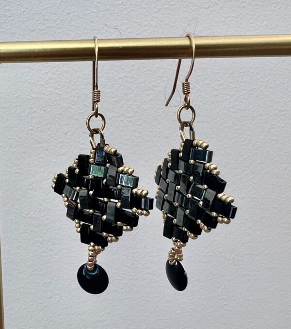 Boucles d'oreille Othilie noires