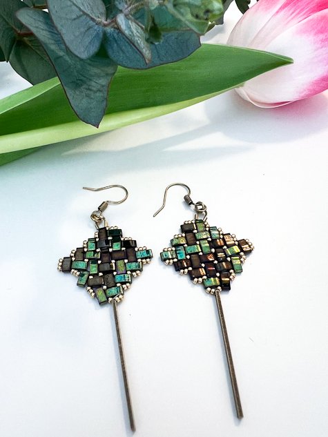 Boucles oreilles Othilie clair de lune