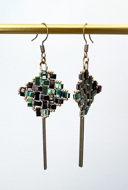 Boucles oreilles Othilie clair de lune