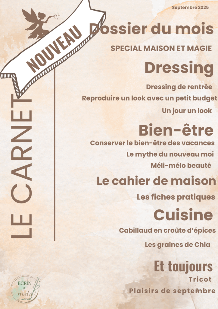 Le carnet de septembre