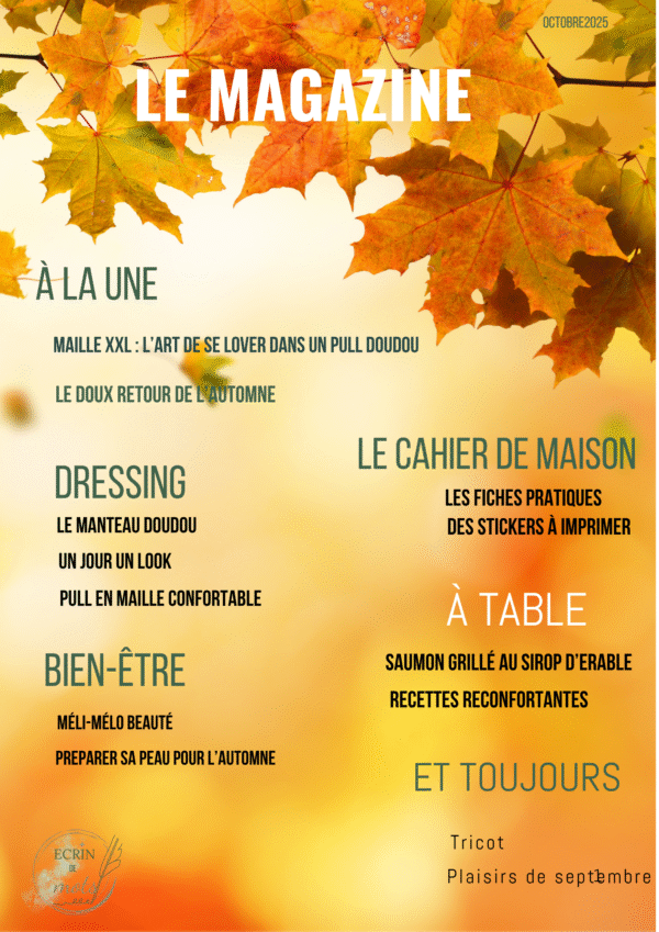 Le magazine d’octobre