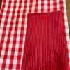 Box de Noël  Tricot carreaux rouges et blancs