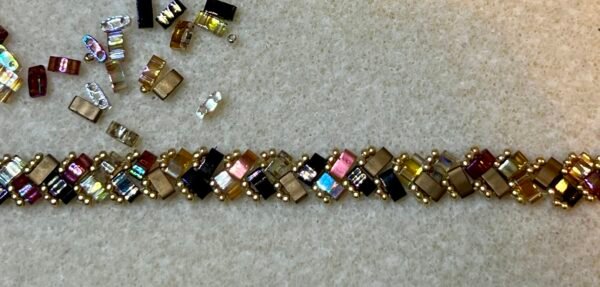 Bracelet Manchette  1 rang camouflage