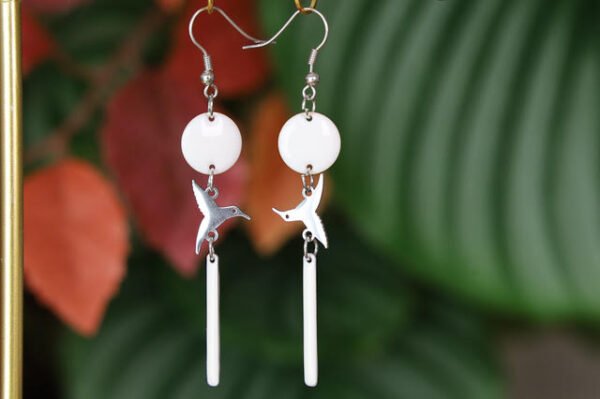 Boucles  Madeline  Colibri  blanches