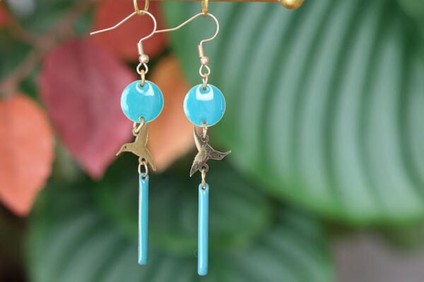 Boucles  Madeline  Colibri  turquoise