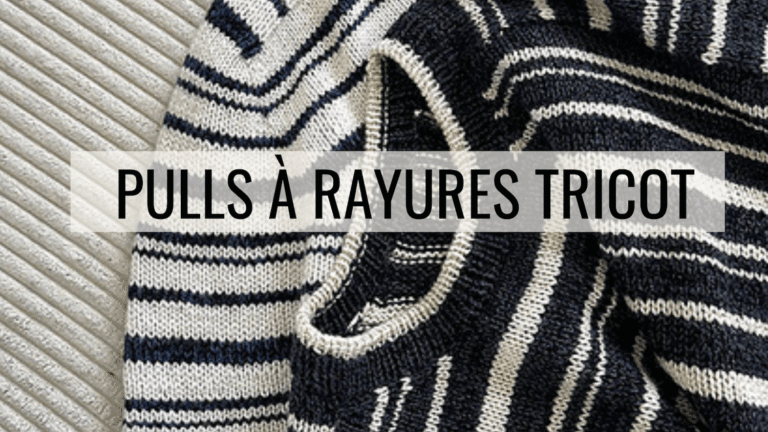 Pulls À rayures tricot