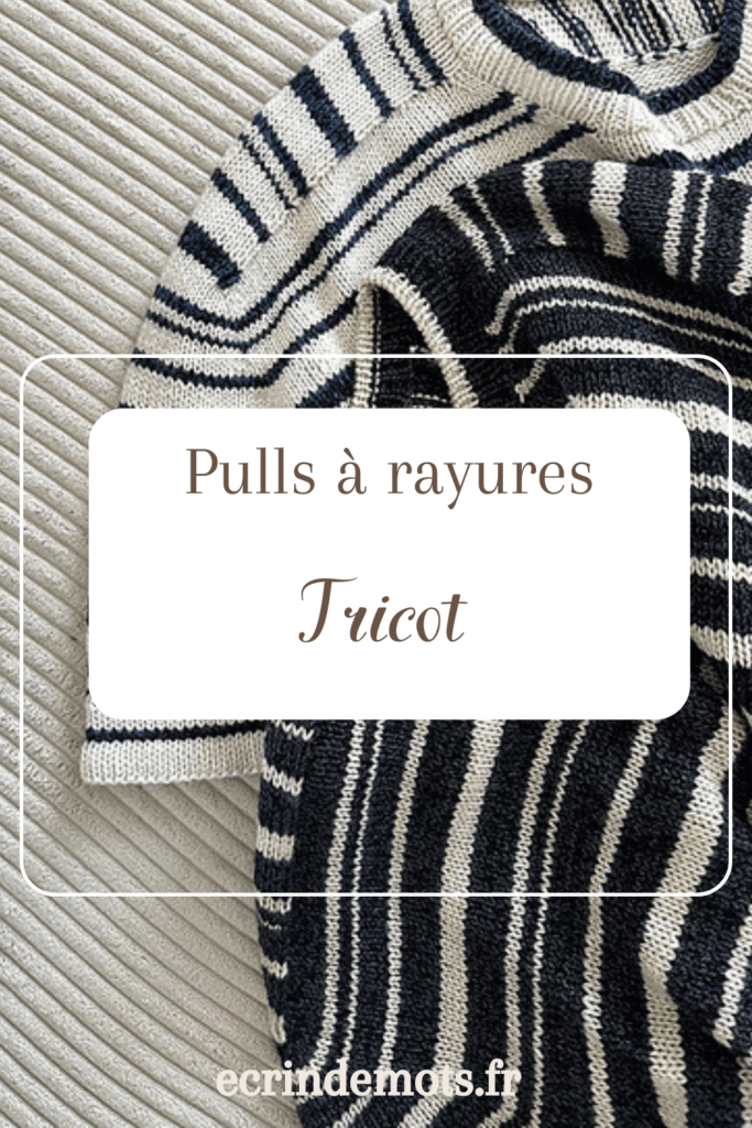 Pulls À rayures tricot