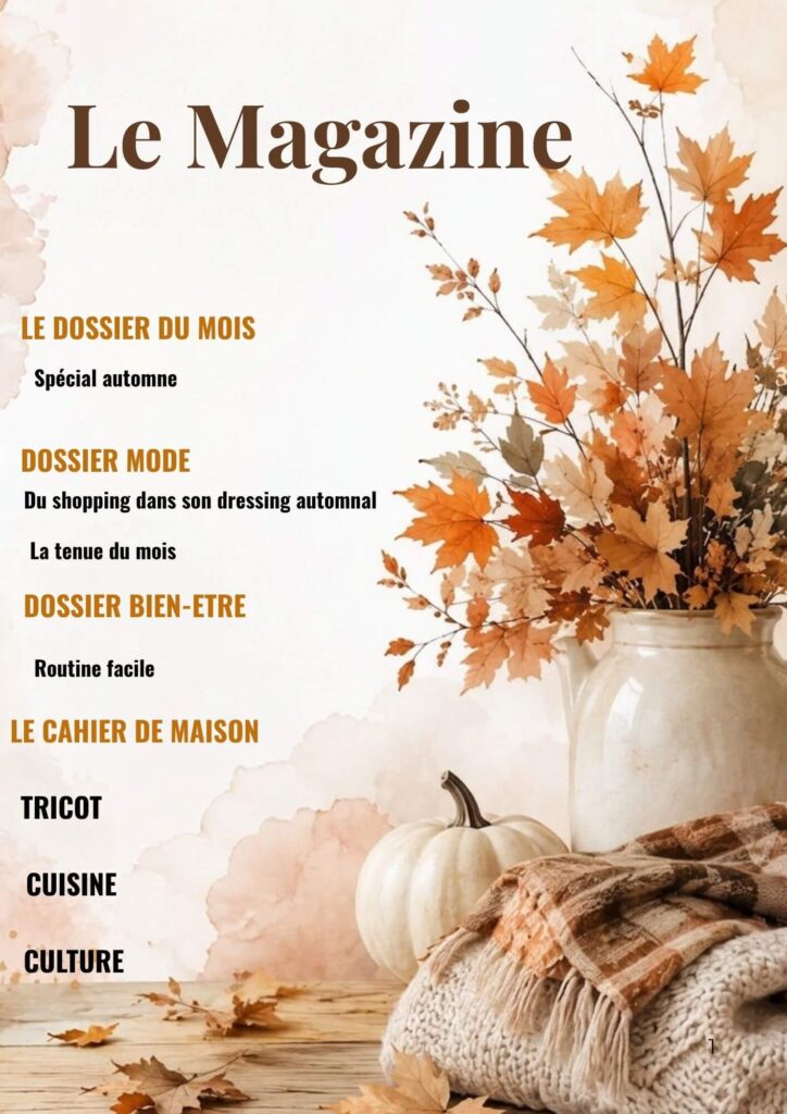 Le magazine d’octobre