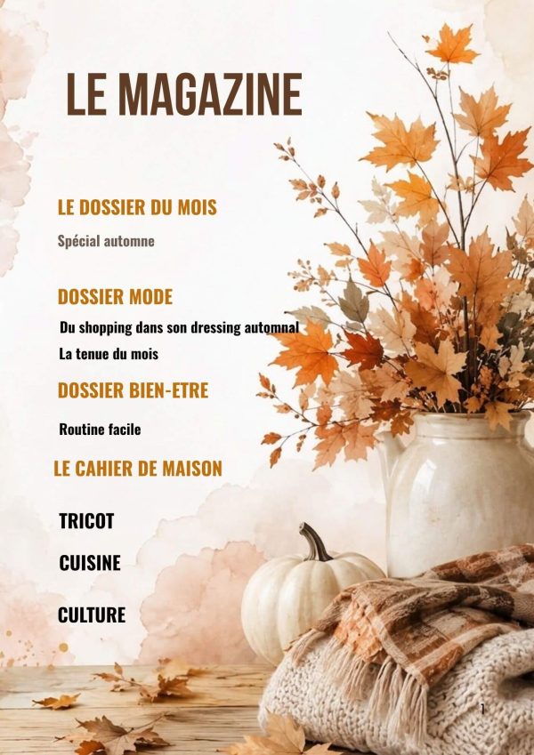 Le magazine d’octobre